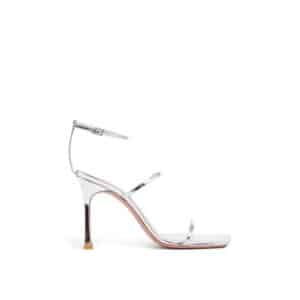 Amina Muaddi Maya Leather Sandals