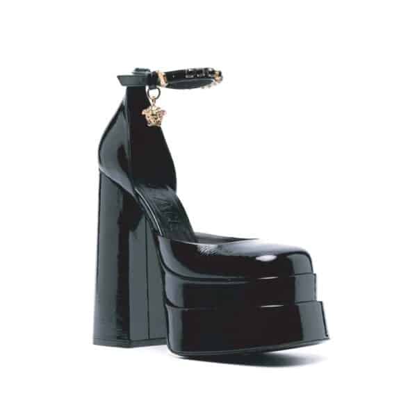 Versace Leather Platform Sandals – Image 2