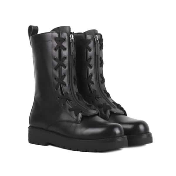 Valentino Garavani Combat Leather Boots – Image 2