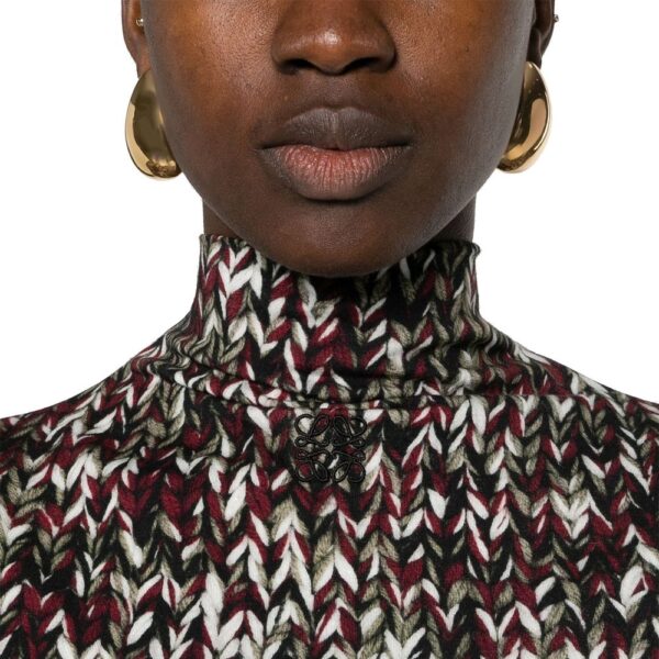 Loewe Knit-Print Long Dress – Image 4
