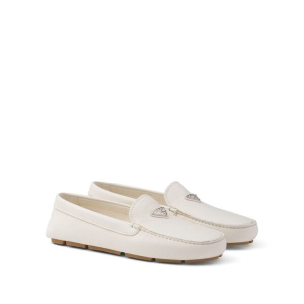 Prada Logo Leather Loafers – Image 2