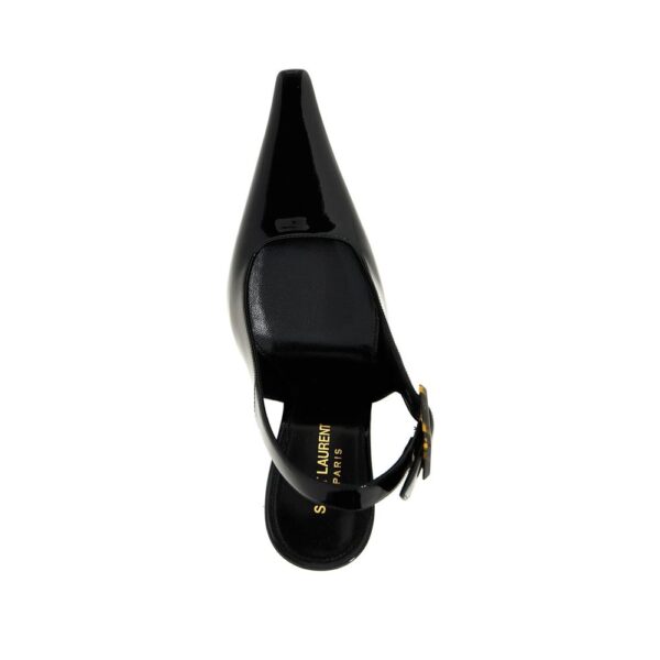 Saint Laurent 'Dune' Leather Slingback Pumps – Image 4