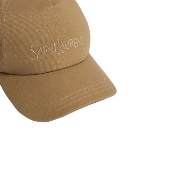 Saint Laurent Cotton Baseball Cap – Image 3