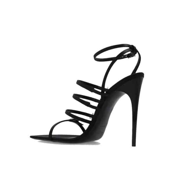 Saint Laurent Jerry Satin Sandals – Image 3