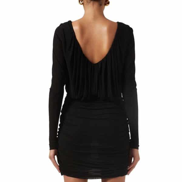 Saint Laurent Mini Draped Dress – Image 3