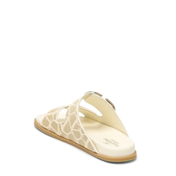 Valentino Garavani Toile Iconographe Flat Sandals – Image 3