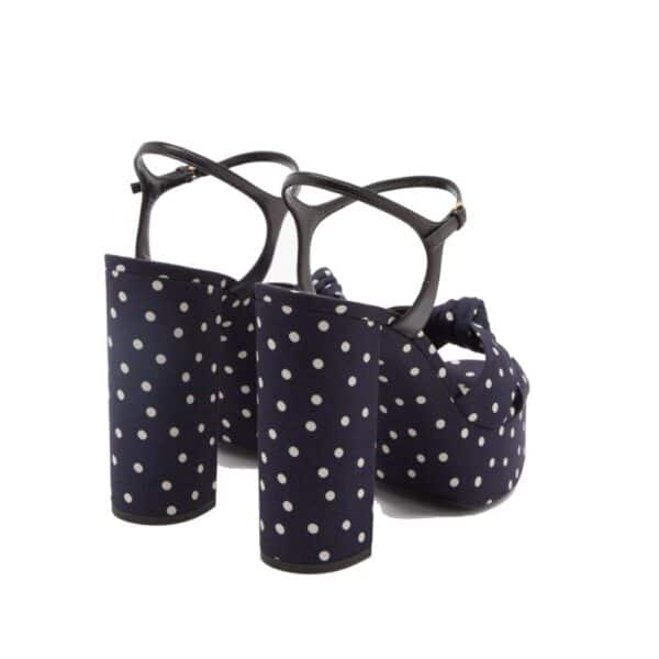 Saint Laurent Bianca Polka-Dot Sandals – Image 3