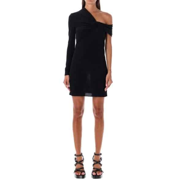 Saint Laurent One Sleeve Dress – Image 2