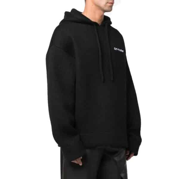 Off-White Knitted Hoodie – Image 2