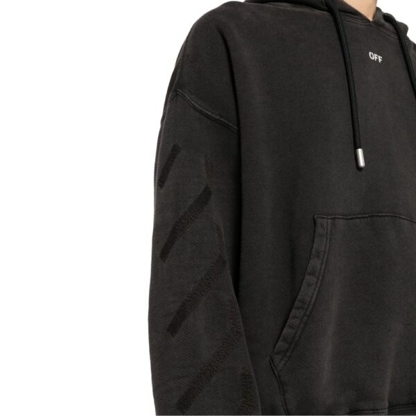 Off-White St. Matthew Over Cotton Hoodie Sweatshirt – Image 4
