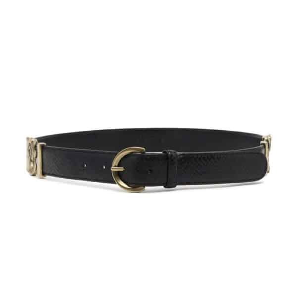 PINKO Black Calfskin Belt – Image 2