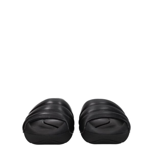 Balmain Black Leather Slippers Sandals – Image 3