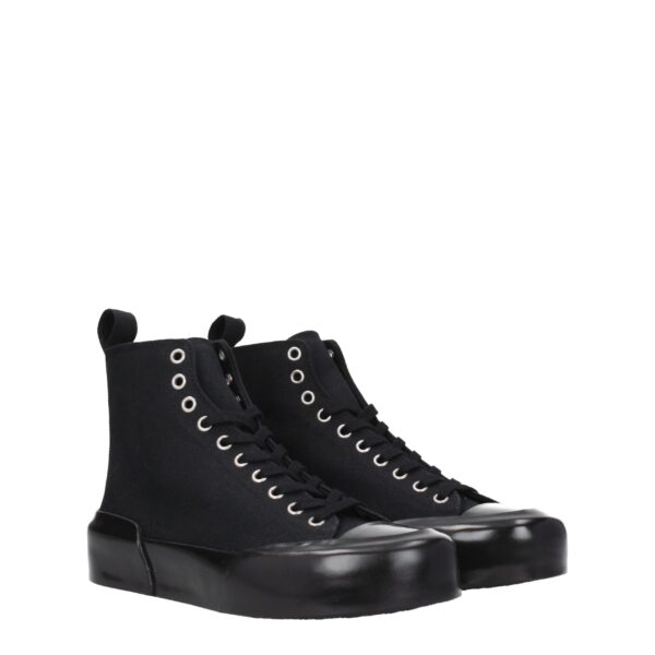 Jil Sander Black Fabric High Tops – Image 2