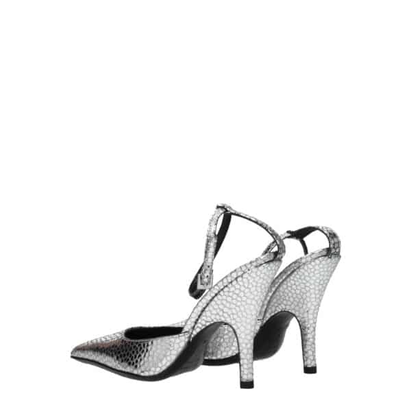 BY FAR Gray Leather High Heel Pumps – Image 4