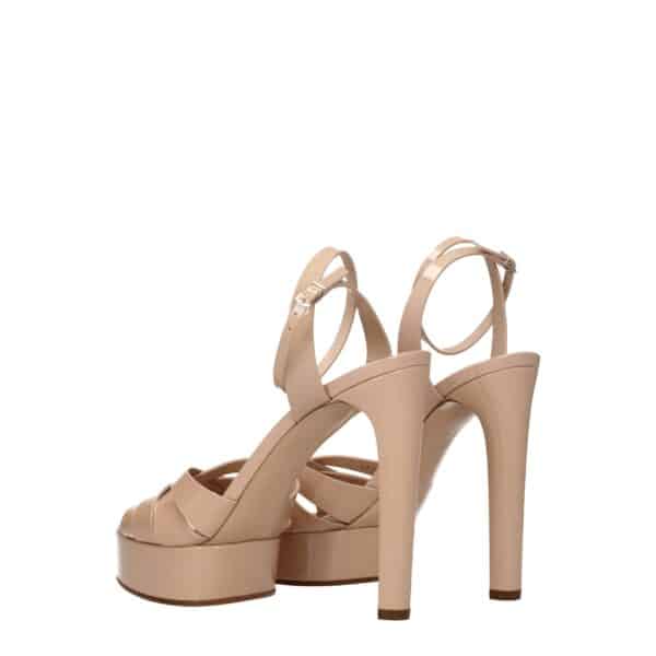 Casadei Pink Leather Platforms – Image 4
