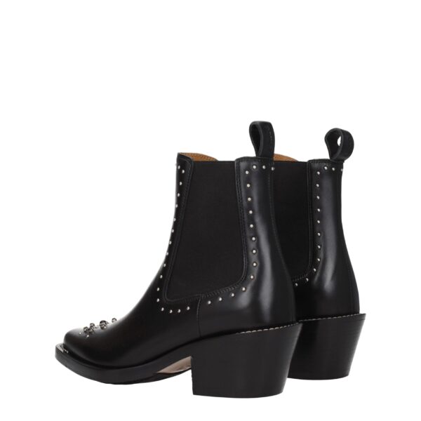Chloé Black Leather Ankle Boots – Image 4