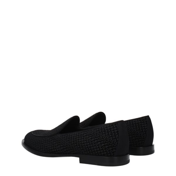 Dolce & Gabbana Black Velvet Slip-On Loafers – Image 4