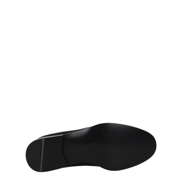 Dolce & Gabbana Black Velvet Slip-On Loafers – Image 5