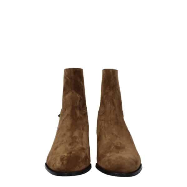 Celine Brown Leather Ankle Boots – Image 3
