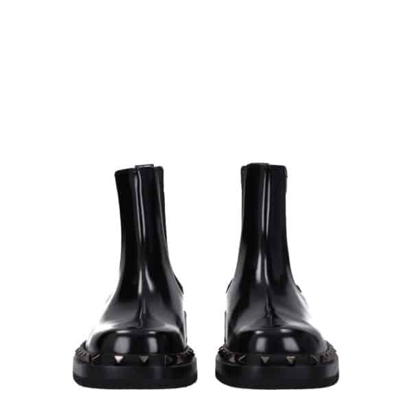 Valentino Garavani Black Leather Ankle Boots – Image 4