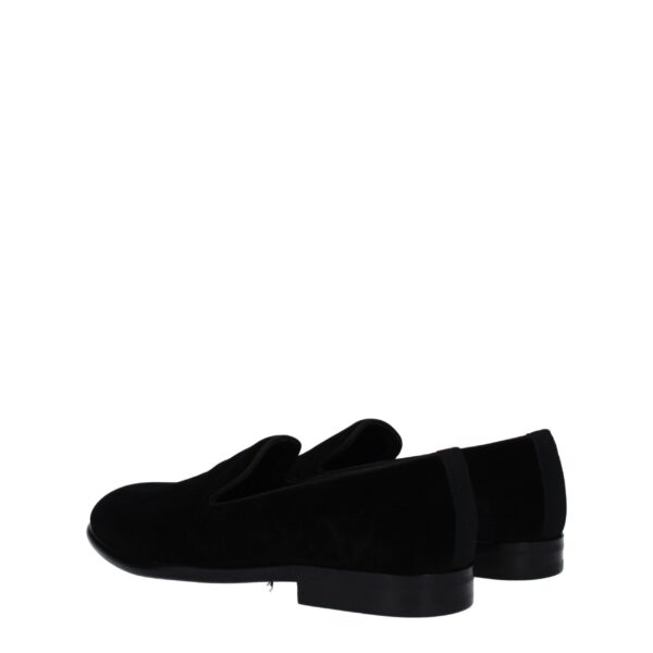 Dolce & Gabbana Black Velvet Slip-On Loafers – Image 4
