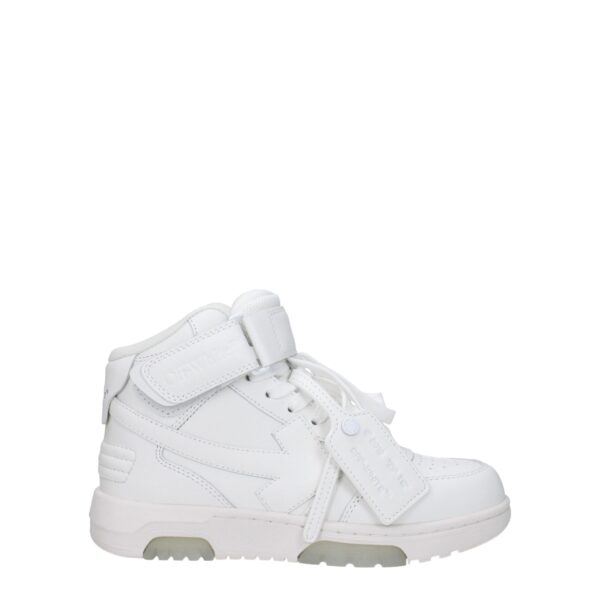 Off-White White Leather High Tops