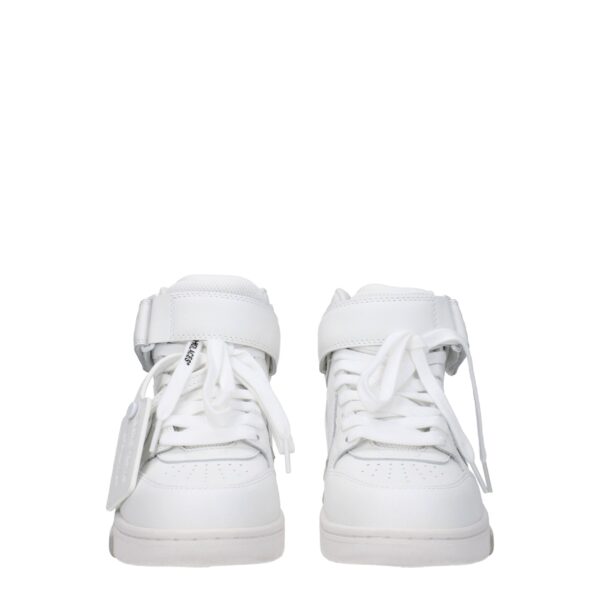 Off-White White Leather High Tops – Image 3