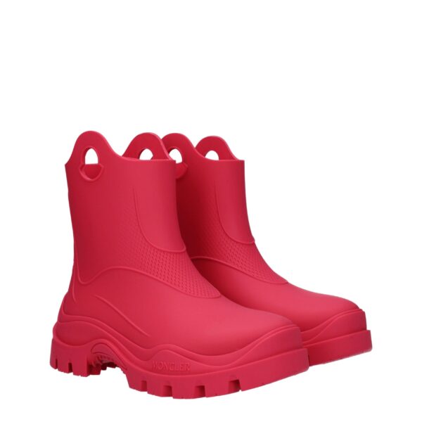 Moncler Pink Cotton Ankle Boots – Image 2