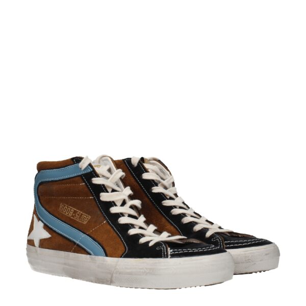 Golden Goose Brown Leather High Tops – Image 2