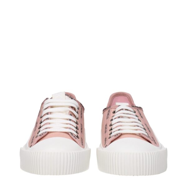 Moncler Pink Fabric Low Tops – Image 3