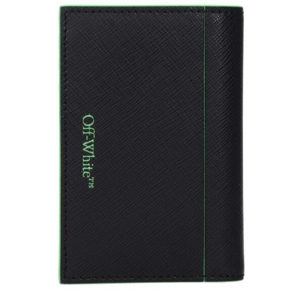 Off-White Black Leather Cardholders – Image 2