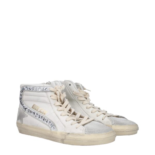 Golden Goose White Leather High Tops – Image 2