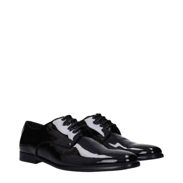 Dolce & Gabbana Black Leather Oxfords And Derbies – Image 2