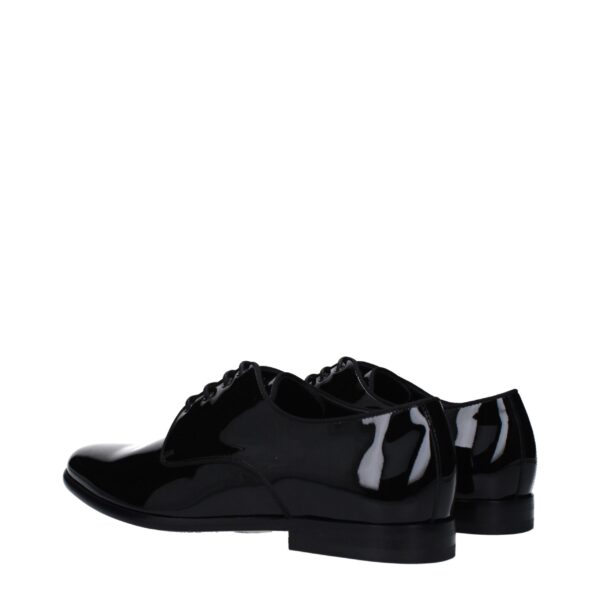 Dolce & Gabbana Black Leather Oxfords And Derbies – Image 4