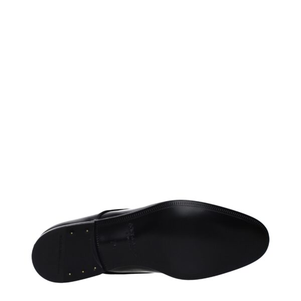 Dolce & Gabbana Black Leather Oxfords And Derbies – Image 5