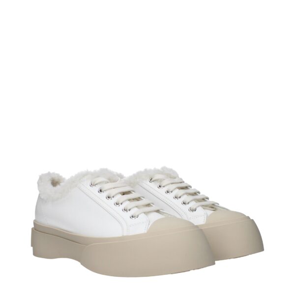 Marni White Leather Low Tops – Image 2