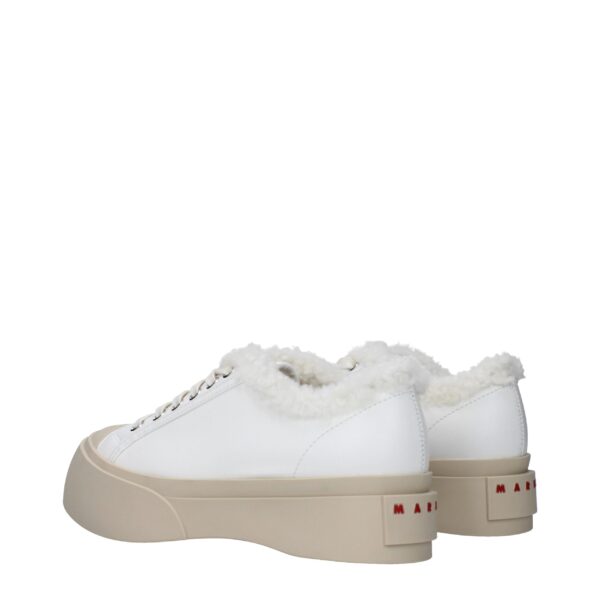 Marni White Leather Low Tops – Image 4