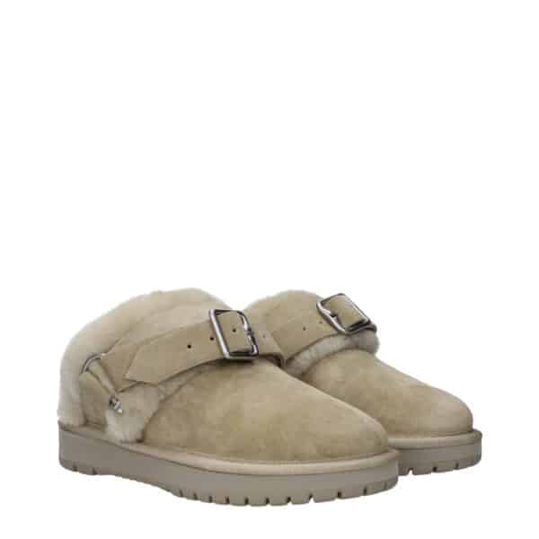 Burberry Green Leather Slippers Sandals – Image 2