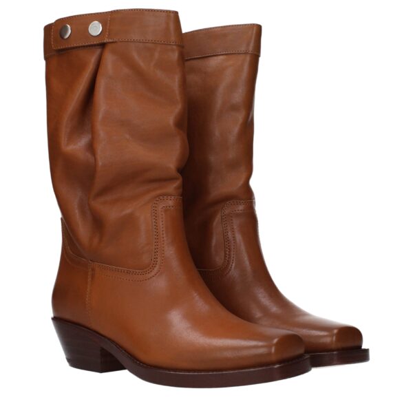 Isabel Marant Brown Leather Ankle Boots – Image 2