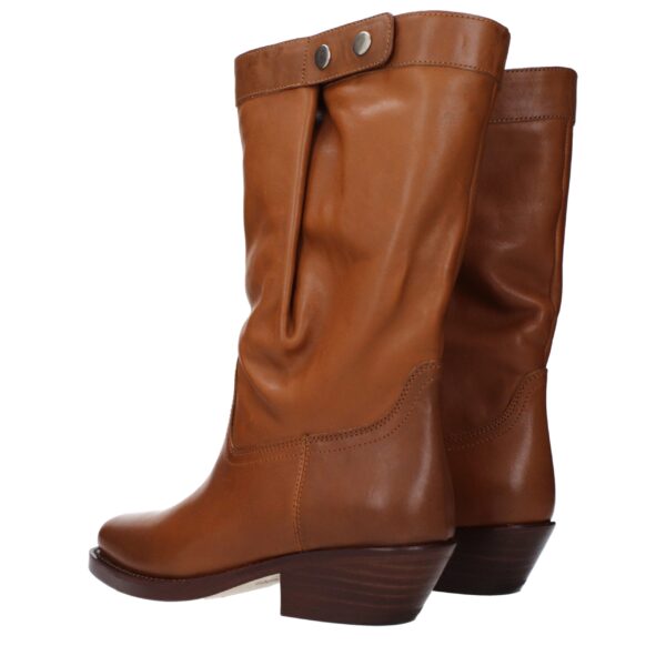Isabel Marant Brown Leather Ankle Boots – Image 4