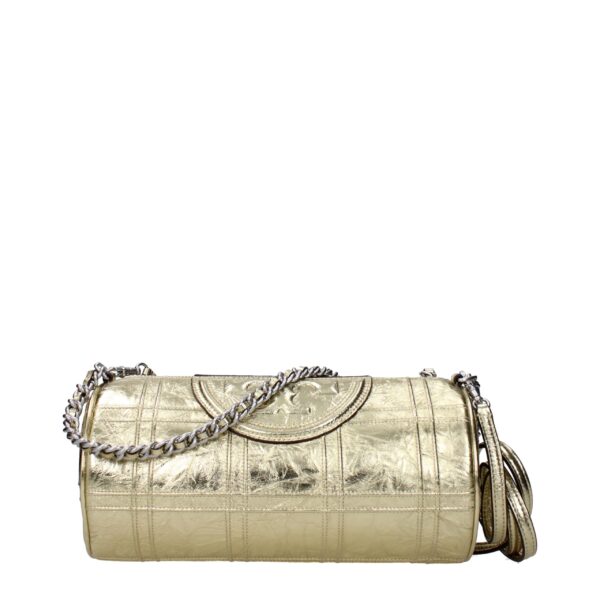 Tory Burch Gold Leather Shoulder Bags – Image 3
