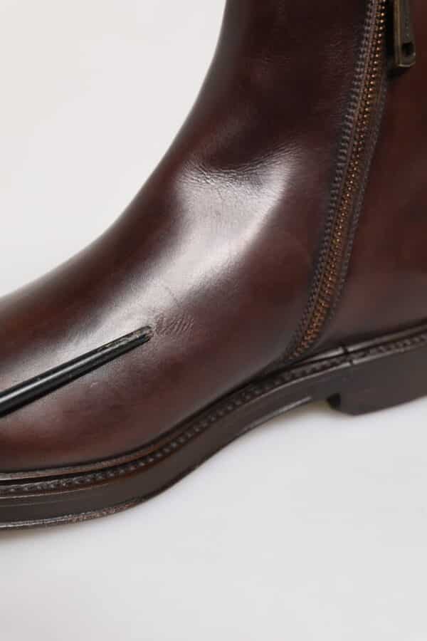 Dolce & Gabbana Brown Chelsea Leather Mid Calf Boots Shoes – Image 6
