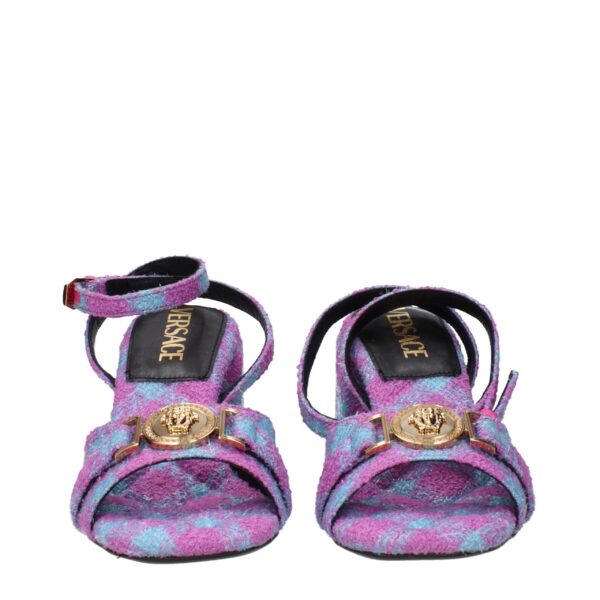 Versace Pink Fabric Platforms – Image 3