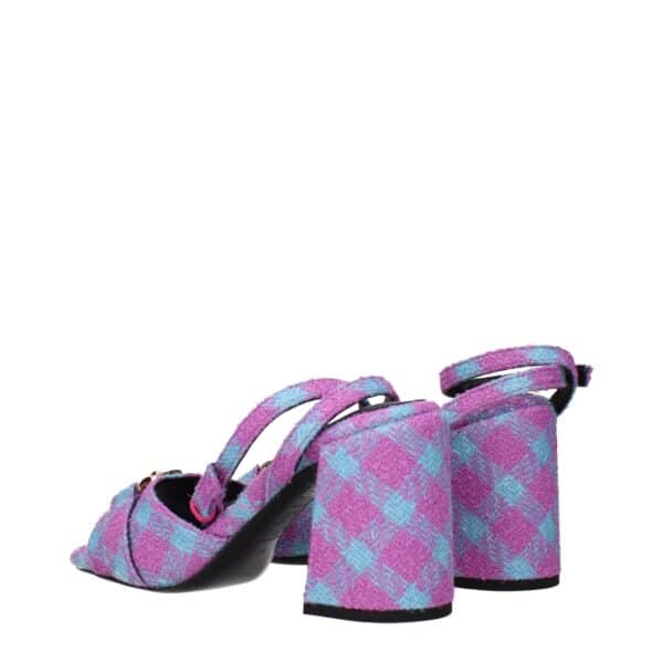 Versace Pink Fabric Platforms – Image 4