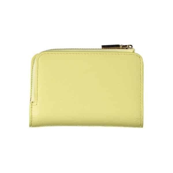Coccinelle Yellow Leather Wallet – Image 2