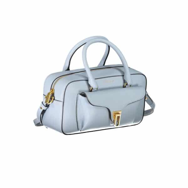 Coccinelle Blue Leather Handbag – Image 3
