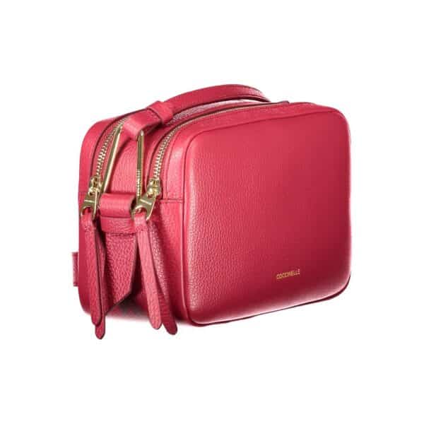 Coccinelle Red Leather Handbag – Image 3