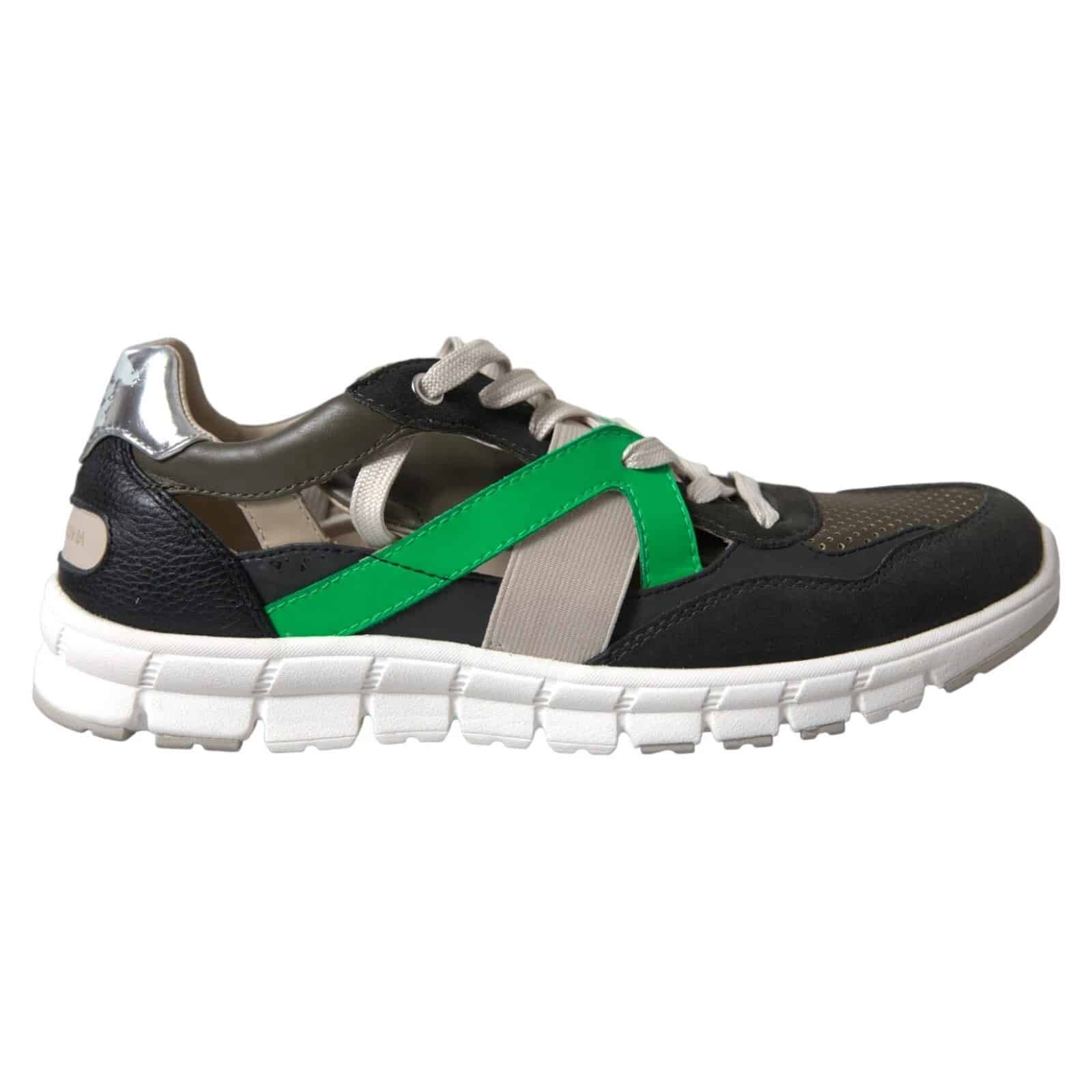 Dolce & Gabbana Sneakers Multicolor Leather Suede Shoes