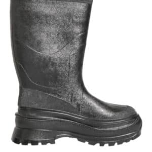 Dolce & Gabbana Metallic Black Pull On Rain Boots Shoes