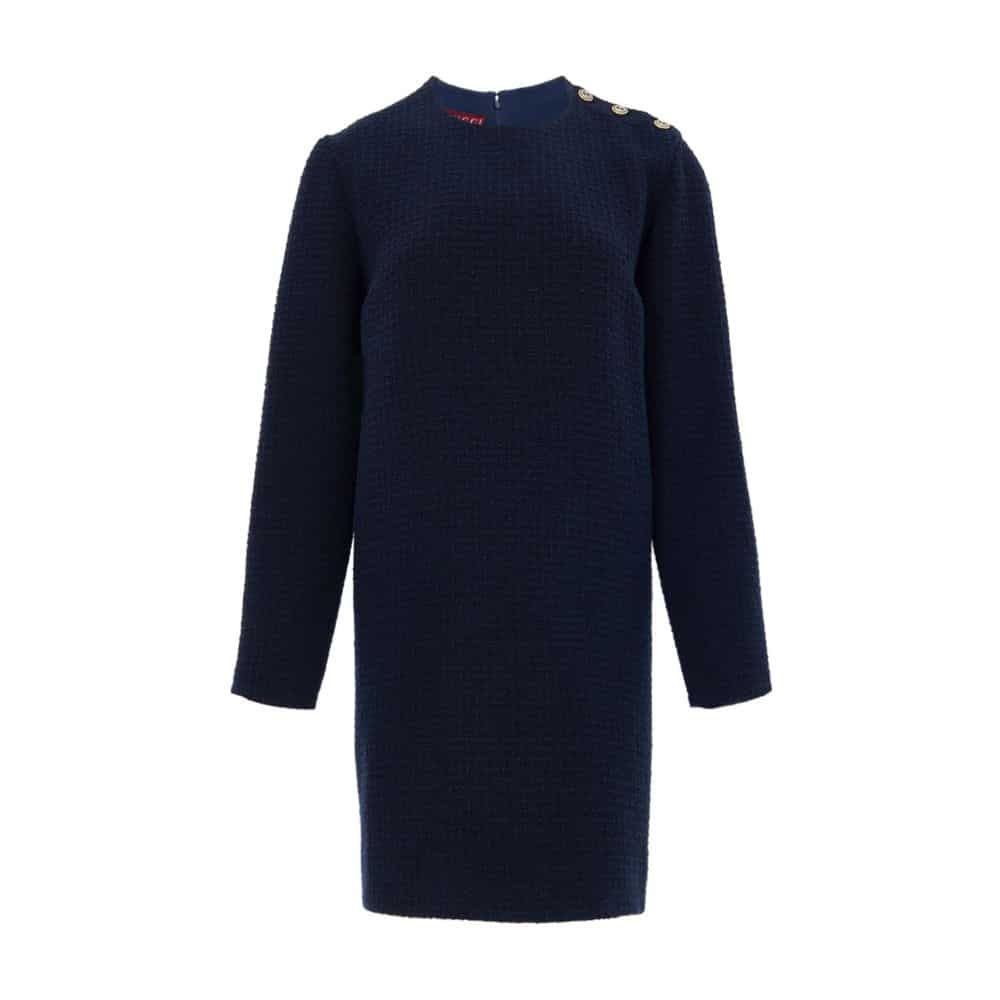 Gucci Navy Blue Wool Short
